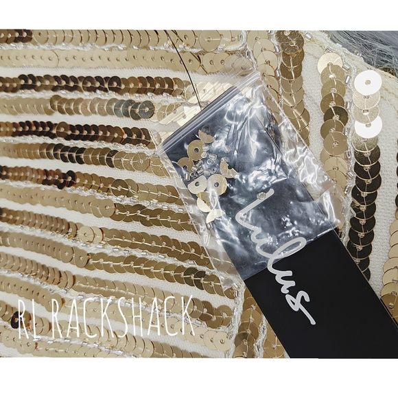 NEW Lulu's New Year's gold sequin bodycon dress - Picture 10 of 14